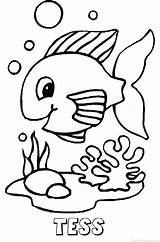 Tess Kleurplaten Naam Kleurplaat Ridder Fishes sketch template