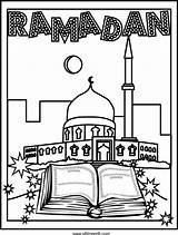 Coloring Ramadan Pages Kids Coloriage Activities Islam Eid Printable Arabicplayground Målarböcker Pour Masjid Enfant Cards Colouring Color Mubarak Sheets Crafts sketch template