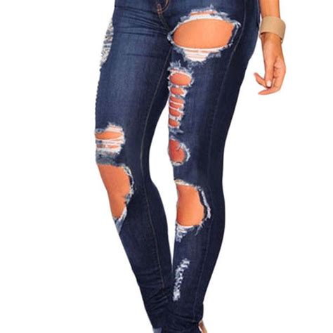 light blue frayed hem womens ripped jeans online store for women sexy dresses
