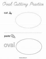 Oval Cursive Twistynoodle sketch template