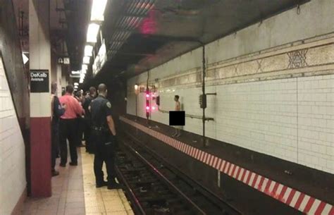 naked man reportedly delays trains in brooklyn complex