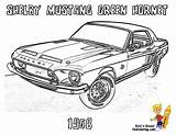 Coloring Car Mustang Muscle Pages Cars Shelby Yescoloring Hornet Green Printable Old Gif Classic Print Hot Printables Rod Comments sketch template