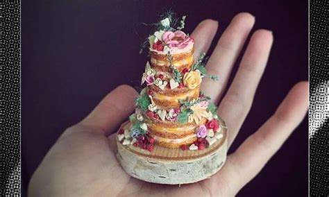 tiers of joy this woman makes teeny tiny wedding cakes that you ll want to eat