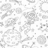 Space Coloring Outer Moon Miller Michael Fabric Spaceship Astronaut Yard Half Color Back Whit sketch template