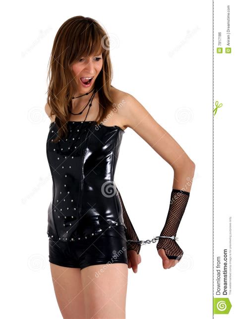 angry woman with handcuff royalty free stock image image 7917186