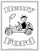 Henry Ford Coloring Pages Projects School Model Template Store Kids Sheets sketch template