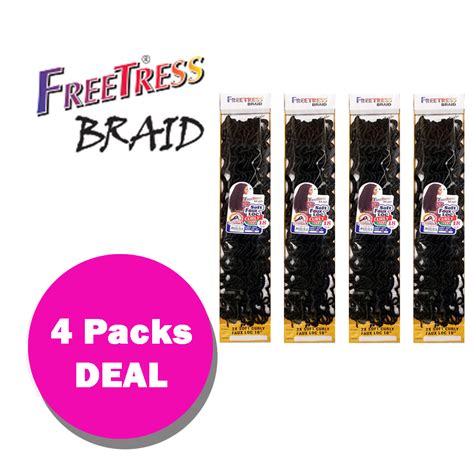 Multi Pack 2x Soft Curly Faux Loc 18 Freetress Synthetic Crochet