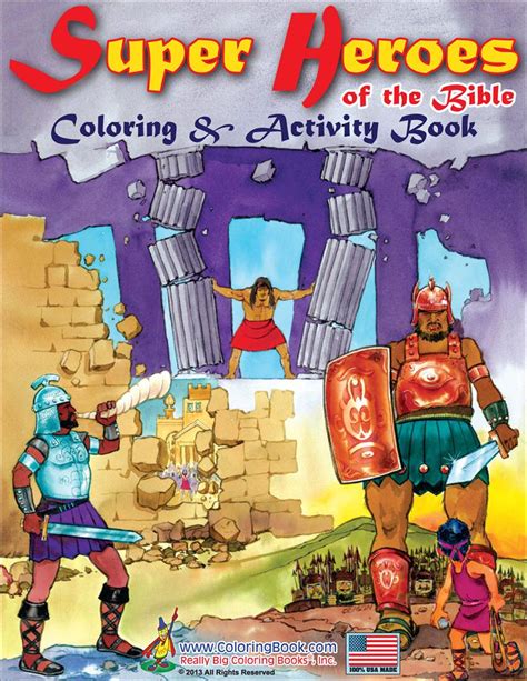 coloring books super heroes of the bible