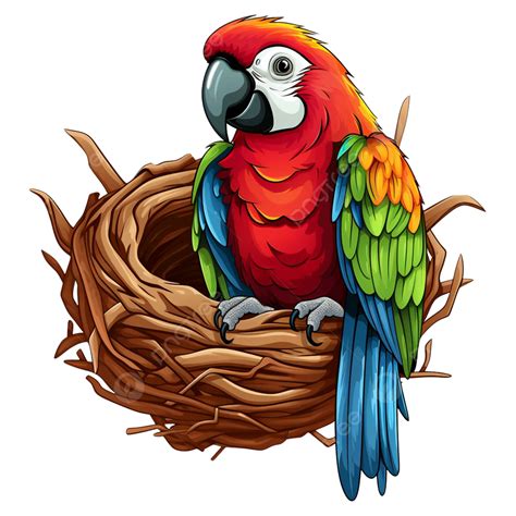 perroquet reste dans son nid clipart png clipart perroquet des
