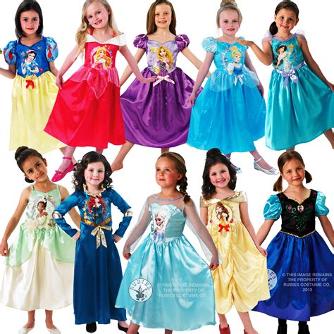 official disney princess fancy dress costume girls outfit childrens