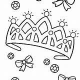 Coloring Pages Tiara Princess Getcolorings sketch template