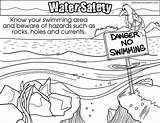 Safety Water Coloring Colouring Pages Resolution Medium sketch template