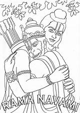 Ram Coloring Pages Drawing Navami Rama Drawings Color Paintingvalley sketch template