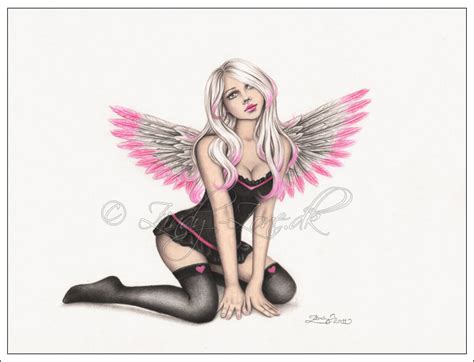 zindy zone dk pin up drawings pink angel heart