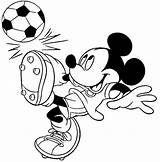 Coloring Soccer Pages Disney Mickey Mouse Para Playing Kids Football Colorear Colorir Sheets Sports Adult Printable Print Páginas Salvo Coloringkidz sketch template