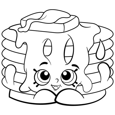 strawberry kiss shopkin coloring page  printable coloring