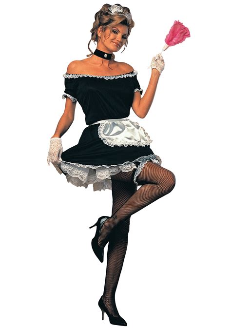 Classic Sexy French Maid Costume Adult Cheap Halloween