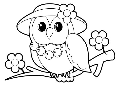 owl coloring pages  kids coloring home