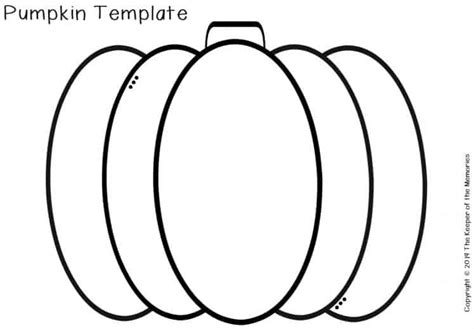 printable pumpkin template  keeper   memories