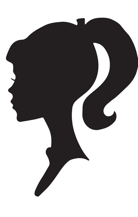 side profile head outline clipart