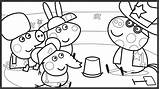 Peppa Homecolor sketch template