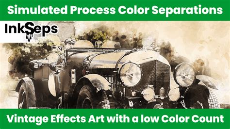 simulated process color separation vintage style art inksepscom simulated process color