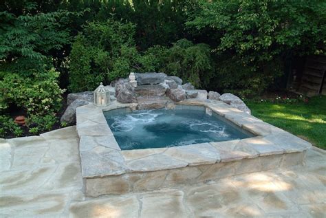 inground spas inground hot tub hot tub backyard backyard pool