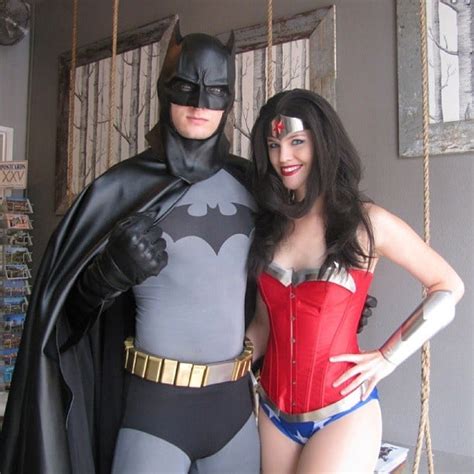 Batman And Wonder Woman Sexy Couples Halloween Costumes