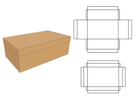 shoe box template    printable templates