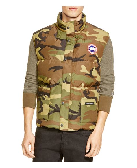 canada goose goose freestyle down vest in green for men lyst