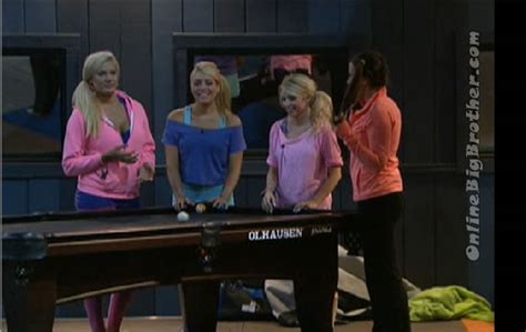 big brother spoilers craig s dance routine with his girls bixie dixie trixie and pixie big