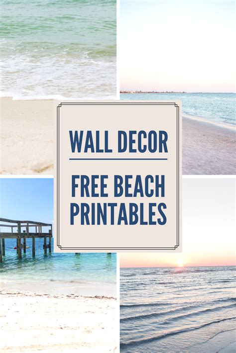 decorating  beach   printable beach wall art