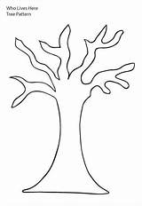 Tree Trunk Coloring Clipart Pattern Bare Outline Branches Printable Pages Leaves Template Stump Without Kids Trees Preschool Templates Crafts Fall sketch template
