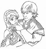 Kristoff Pages Anna Coloring Getcolorings sketch template