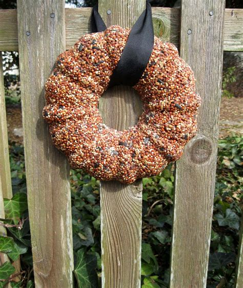 diy birdseed wreath burlap wreath fall wreath bird seed  farm nature crafts antique