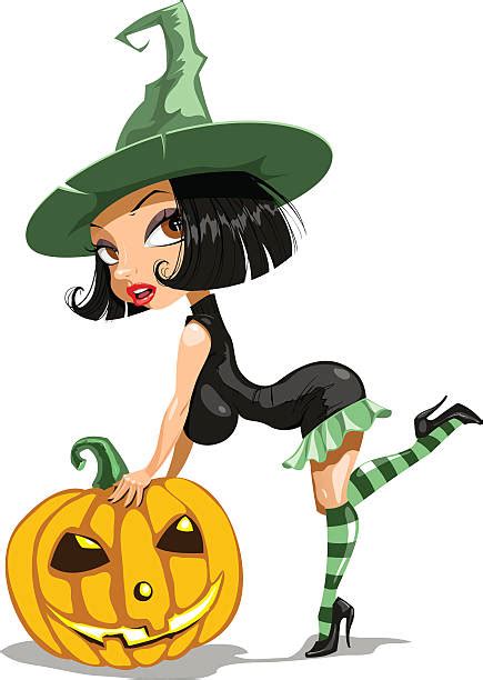 best happy halloween sexy witch cartoons illustrations royalty free