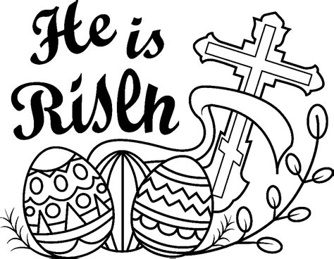 easter cross coloring pages  printable coloring pages