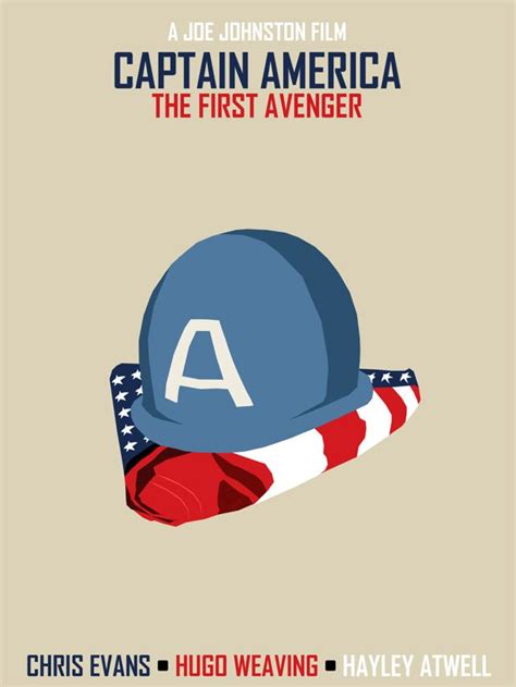 Captain America The First Avenger Minimal Movie Posters
