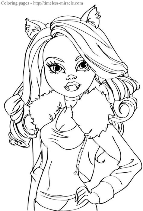 coloring pages  girls monster high timeless miraclecom