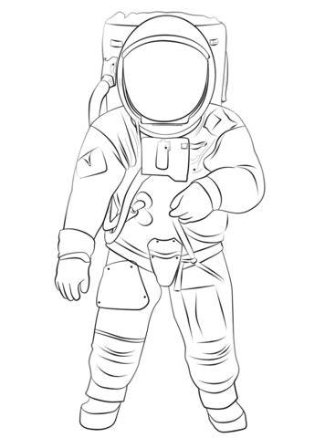 astronaut coloring pages learny kids