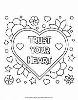 Coloring Pages Heart Boyfriend Trust Printable True Valentine Ebook Valentines Mothers Primarygames sketch template