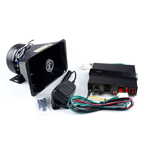 cjb   tones police siren electronic car siren automotive amplifier  plastic speaker