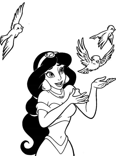 disney coloring pages princess jasmine colouring picture