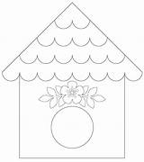 Bird House Birdhouse Template Templates Coloring Pages Printable Patterns Stencil Digi Print Visit Stamps Digital Felt sketch template