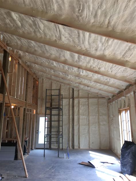 closed cell spray foam insulation   pole barn home