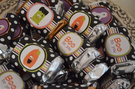 halloween boo bash candy wrappers  jentbydesign  etsy