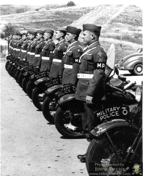The Us Military Police And Their Harley Davidson