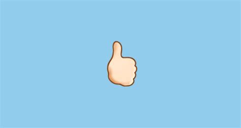 🏻 Reversed Thumbs Up Sign With Pale Skin Tone Emoji