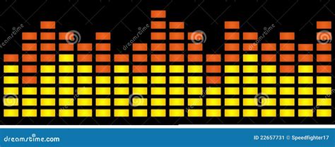 graphic equalizer stock illustration illustration  orange