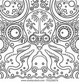 Primitive Octpus sketch template